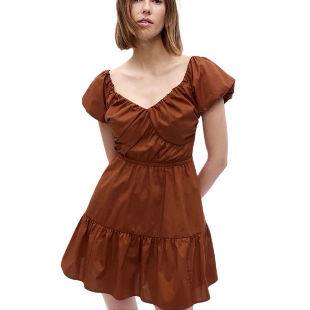 Gap Corset Tiered Mini Dress